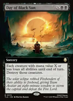 1 x Day of Black Sun - Foil - Extended Art - Avatar: The Last Airbender - NM-Min - Image 1