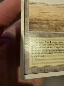 Savannah Revised Rare MTG Magic the Gathering HP/Damaged/Creases Front Good - Image 5