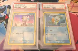 2006 Pokemon TCG Squirtle #63 & Wingull #70 Reverse PSA 8 EX Crystal Guardians! - Image 1