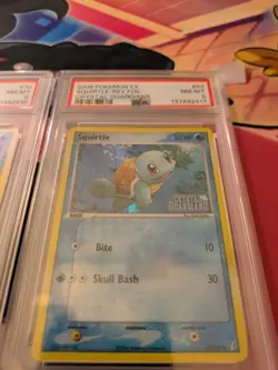 2006 Pokemon TCG Squirtle #63 & Wingull #70 Reverse PSA 8 EX Crystal Guardians! - Image 2