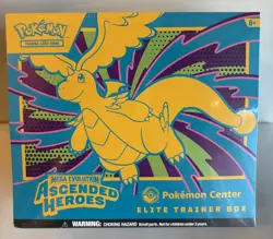 Pokemon TCG Mega Evolution Ascended Heroes Pokemon Center Exclusive ETB - Image 1