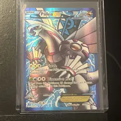 2013 Pokemon Plasma Blast Palkia EX Full Art Ultra Rare Holo 100/101 - Image 1
