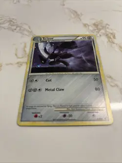 Pokemon TCG Scizor 7/90 HGSS Undaunted Holo Rare LP Condition 2010 - Image 2
