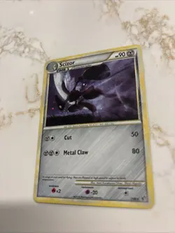 Pokemon TCG Scizor 7/90 HGSS Undaunted Holo Rare LP Condition 2010 - Image 3