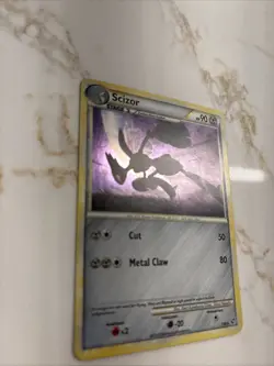 Pokemon TCG Scizor 7/90 HGSS Undaunted Holo Rare LP Condition 2010 - Image 4