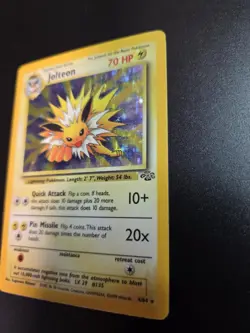 Jolteon 4/64 Jungle Set 1999 Pokemon Card Holo Rare Holofoil - LP/MP - Image 3