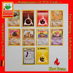 10 x 1. Edition Pokemon Karten WOTC Sammlung gemischt div. Set TCG non Holo /W49 - Image 1