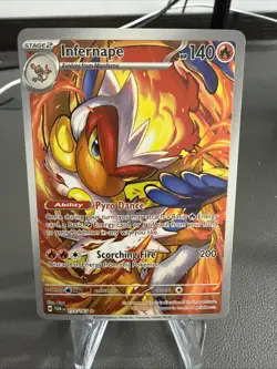 Pokemon TCG Infernape Card Twilight Masquerade Illustration, Rare, 173/167 - Image 1