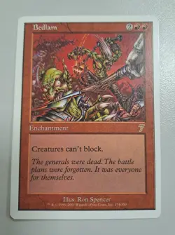 Magic: The Gathering Bedlam 7th Ed MTG Card 2001 (M) T2160 HS1 - Image 2