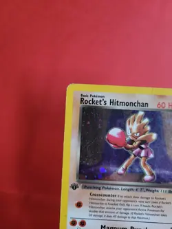 Pokemon Karte/card - Rocket's Hitmonchan 11/132 Gym Heroes Holo 1. Edition - LP - Image 2