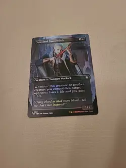 Vengeful Bloodwitch Extended Borderless MTG Magic the Gathering Card NM Mint FDN - Image 1