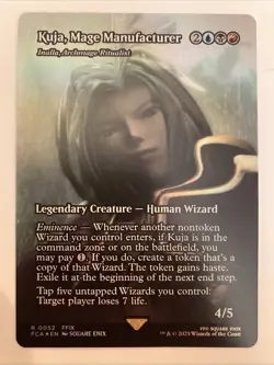 Kuja Mage Manufacturer(Borderless) (Foil) Magic MTG Final Fantasy 0052 FCA - Image 1