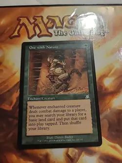 One with Nature - Scourge - Uncommon - MTG - LP - Image 1