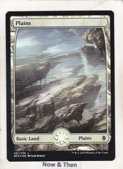 Magic: MTG: Battle for Zendikar: Foil: Plains #251 - Image 1