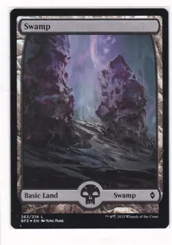 MTG: Battle for Zendikar: Foil: Swamp #263 - Image 1
