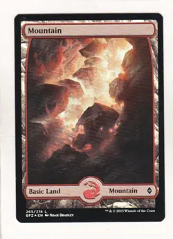 MTG: Battle for Zendikar: Foil: Mountain #265 - Image 1