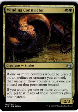 MTG Winding Constrictor Aether Revolt Uncommon #140 - Image 1