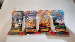 Pokemon SURGING SPARKS Sleeved Booster Pack X4 (Full Art Set, 40 Cards) NEW - Image 1