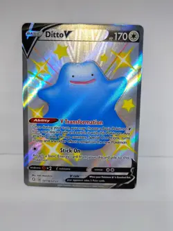 Ditto V SV118/SV122 Shining Fates: Shiny Vault Pokemon Card NM - Image 1
