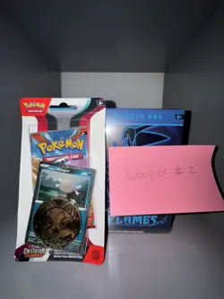 Pokemon TCG Obsidian Flames 🔥 Blister Booster Pack Wooper Promo New & Sealed #2 - Image 1