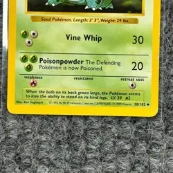 Vintage Pokemon Base Set Shadowless Ivysaur 30/102 Uncommon LP Light Play - Image 4