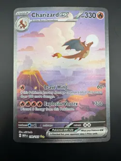 Charizard EX 199/165 Pokemon Scarlet & Violet 151 Secret Illustration Rare NM - Image 3