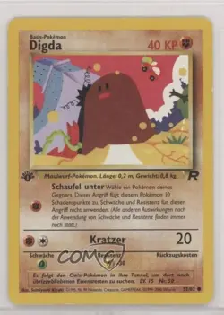Diglett German 1st Ed. Pokemon Team Rocket #52 2000 - Image 1