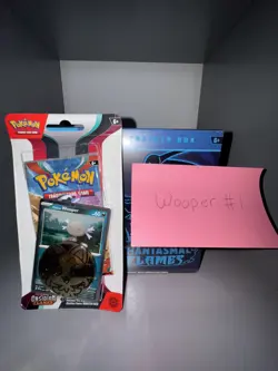 Pokemon TCG Obsidian Flames 🔥 Blister Booster Pack Wooper Promo New & Sealed #1 - Image 1