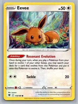 Eevee 119/189 Astral Radiance Common Pokemon TCG 2022 - Image 1