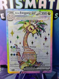 Alolan Exeggutor ex 225/191 Surging Sparks Ultra Rare Full Art Pokemon TCG NM/M - Image 1