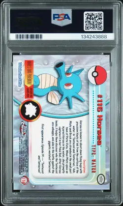 2000 Topps Chrome Pokemon T.V. #116 Horsea Pokemon T.V. PSA 10 - Image 2