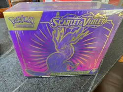 Pokemon scarlet and violet elite trainer box, unopened, sealed, purple box - Image 1