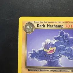 Vintage Pokemon Non-Holo Rare Dark Machamp 27/82 Team Rocket Wotc 2000 - Image 2