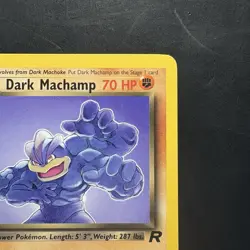 Vintage Pokemon Non-Holo Rare Dark Machamp 27/82 Team Rocket Wotc 2000 - Image 3