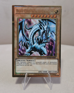 Yugioh Blue-Eyes White Dragon MGED-EN001 Gold Rare 1st Ed - Image 1