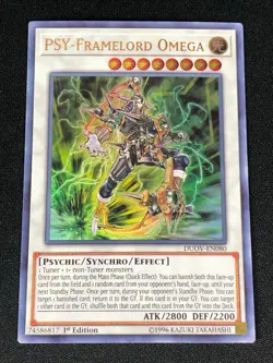 YUGIOH PSY-FRAMELORD OMEGA DUOV-EN080 1ST ULTRA (NM) - Image 1
