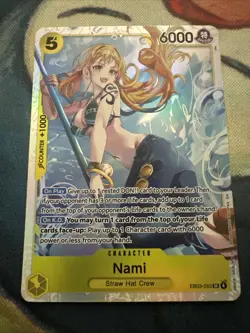 One Piece CCG Nami SR EB03-053 NM English Heroine Edition - Image 2