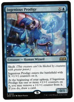 Magic the Gathering MTG Card: Ingenious Prodigy #0056 WOE Rare! NM - Image 1