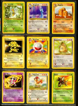 2000 Pokemon BASE SET 2 Edition COMPLETE Non Holo Cards Lot #21-130 Rare + MINT - Image 2