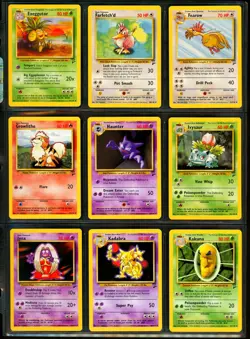 2000 Pokemon BASE SET 2 Edition COMPLETE Non Holo Cards Lot #21-130 Rare + MINT - Image 4