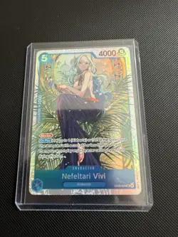 Bandai One Piece Card Game Nefeltari Vivi EB03-024 Foil Super Rare Blocker - Image 1