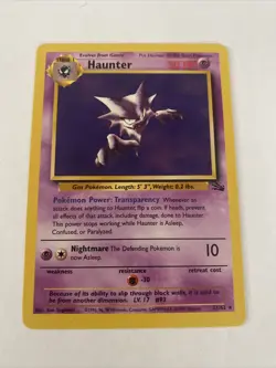 HAUNTER: RARE Fossil Set 21/62 Pokemon Card - NM (1999-WOTC, Non-Holo) - Image 2