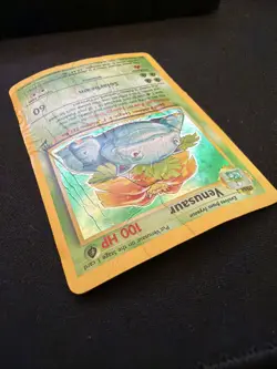 Pokemon Venusuar Holo Rare Card Base Set 2, #18/130, WOTC **Damaged** - Image 4