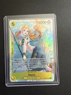 Bandai One Piece Card Game Nami EB03-053 SR 6000 Counter +1000 Character Card - Image 1