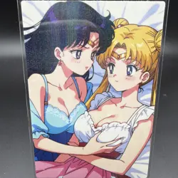 Rei Hino & Usagi Tsukino Sailor Moon Anime Waifu Card Doujin ACG Goddess Holo - Image 2