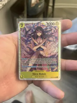 Nico Robin EB03-055 SR Foil English One Piece TCG Card Near Mint - Image 1