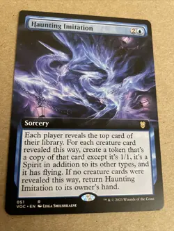 x1 Haunting Imitation - Extended Art R MTG Commander Innistrad: Crimson Vow M/NM - Image 1