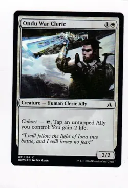 Magic: MTG: Oath of the Gatewatch: Foil: Ondu War Cleric - Image 1