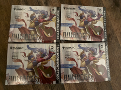 Four Magic The Gathering: Final Fantasy Collector Omega Booster Packs - Sealed - Image 1