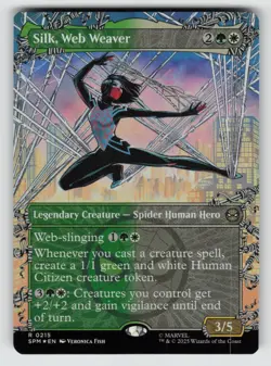 Silk, Web Weaver (Borderless)*Foil* SPM 215 NM - Image 1